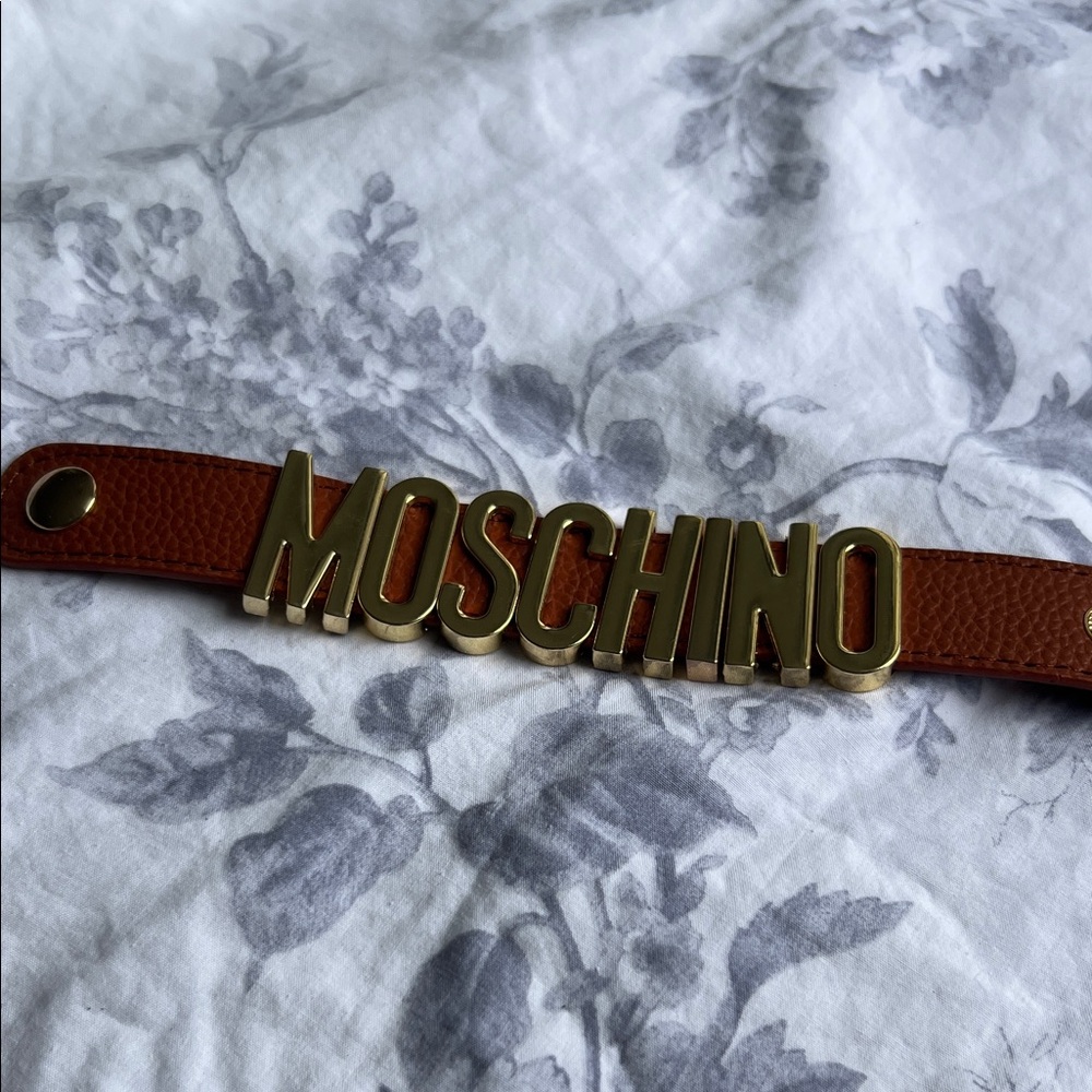 Moschino leather bracelet
